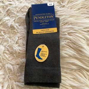 Pendleton crew sock NWT OLIVE HEATHER USA made Mens 5-9 women 6-10